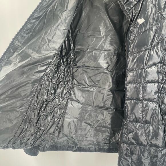 OBERMEYER Down Jacket Womens Size Small Coat Puffy Puffer Black Winter Light - Picture 13 of 16